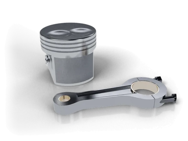 Piston ve biyel kolu